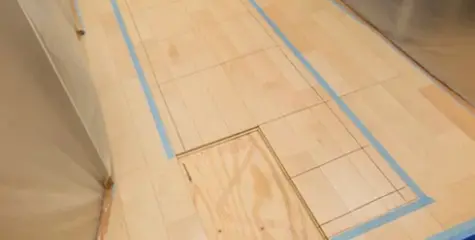 フローリング張りの画像